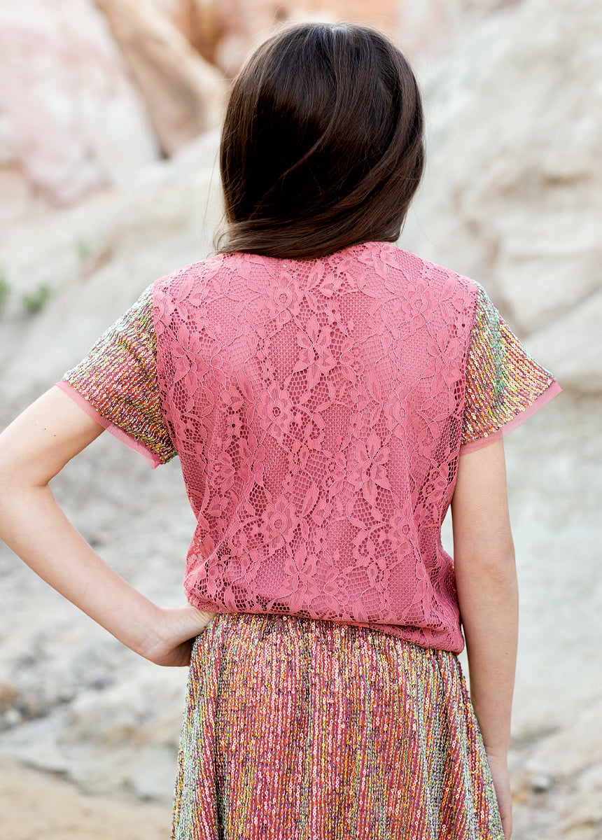 Izzy Top in Wild Rose