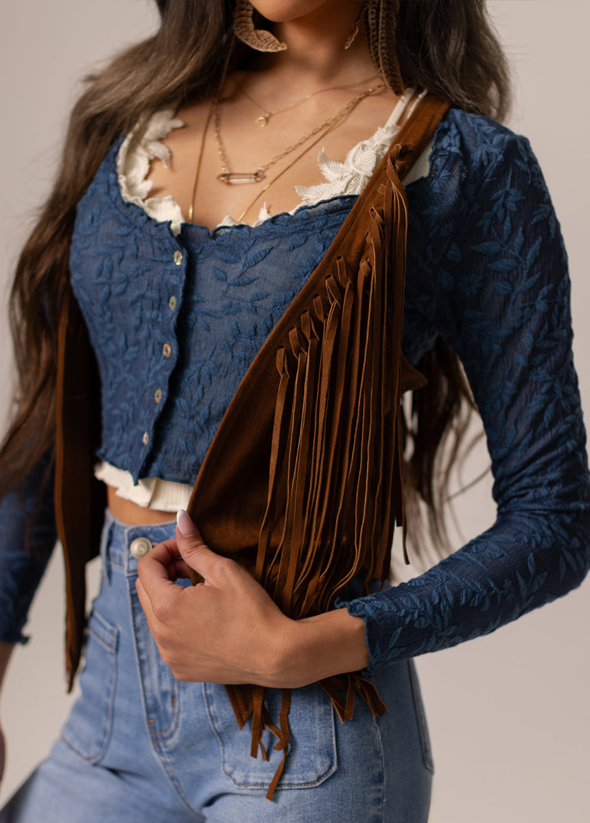 Salomi Vest in Nutmeg