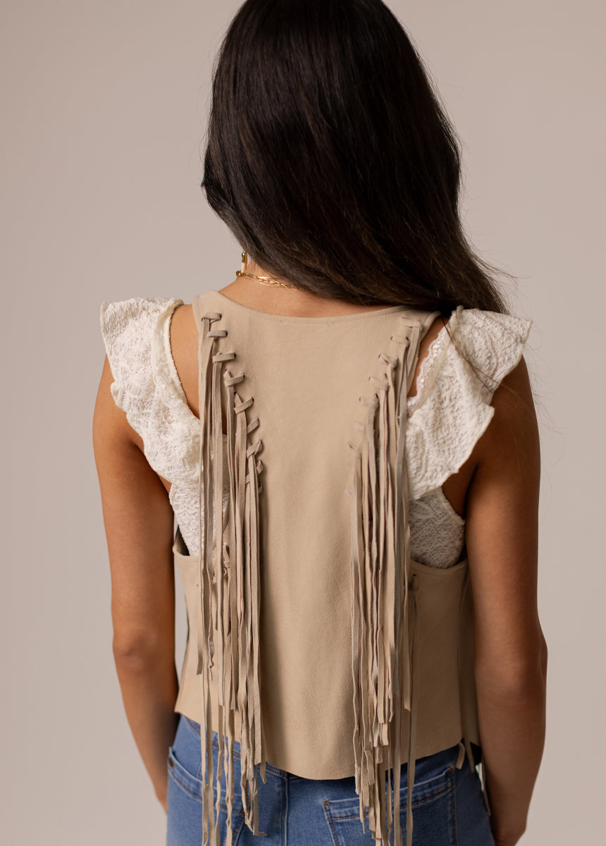 Salomi Vest in Stone