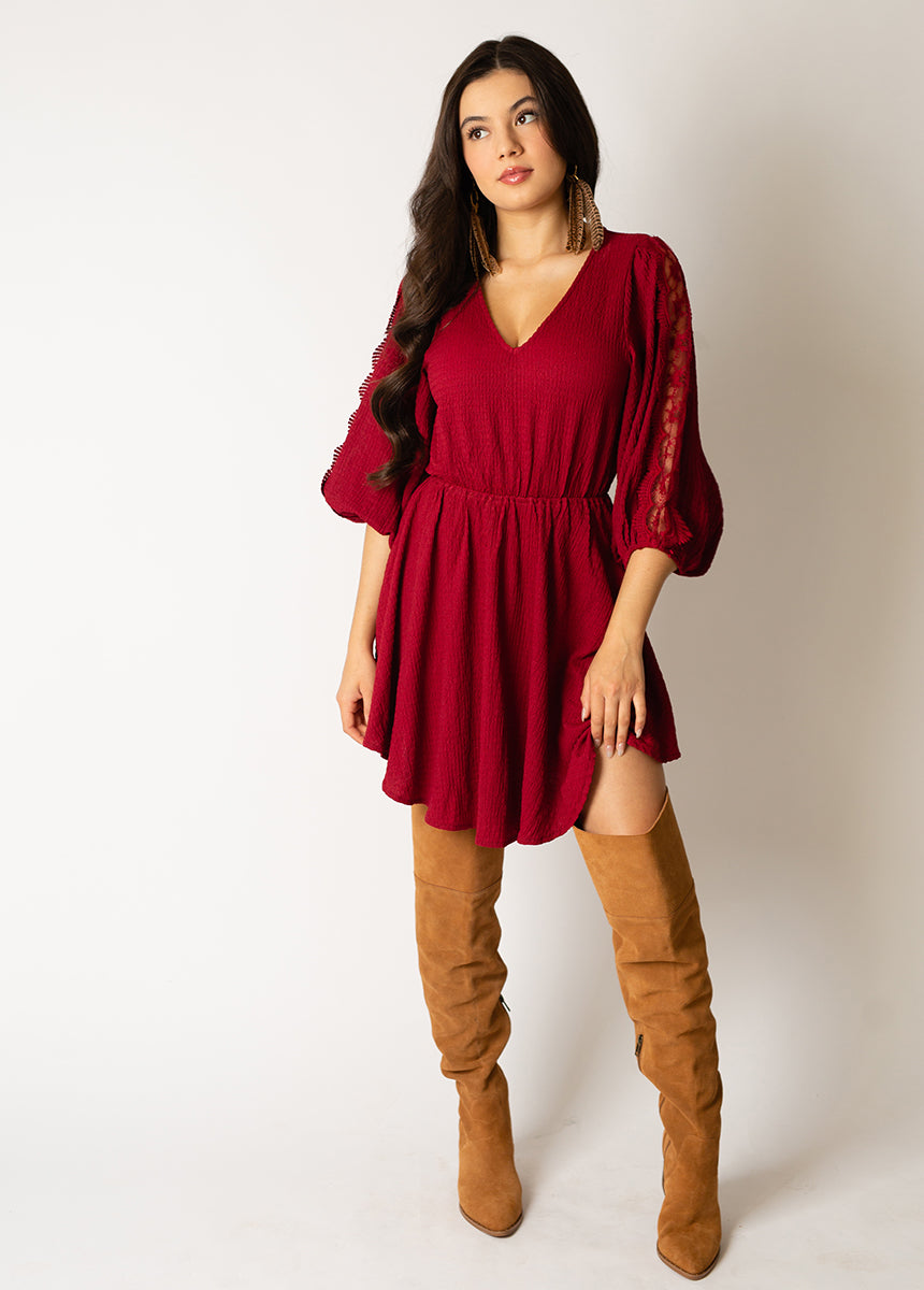 Sarai Dress in Rose Bud