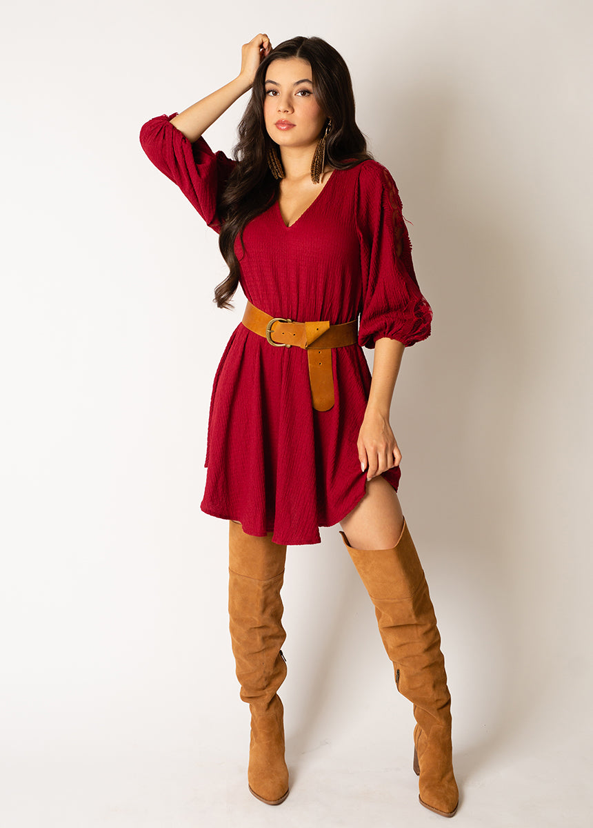 Sarai Dress in Rose Bud