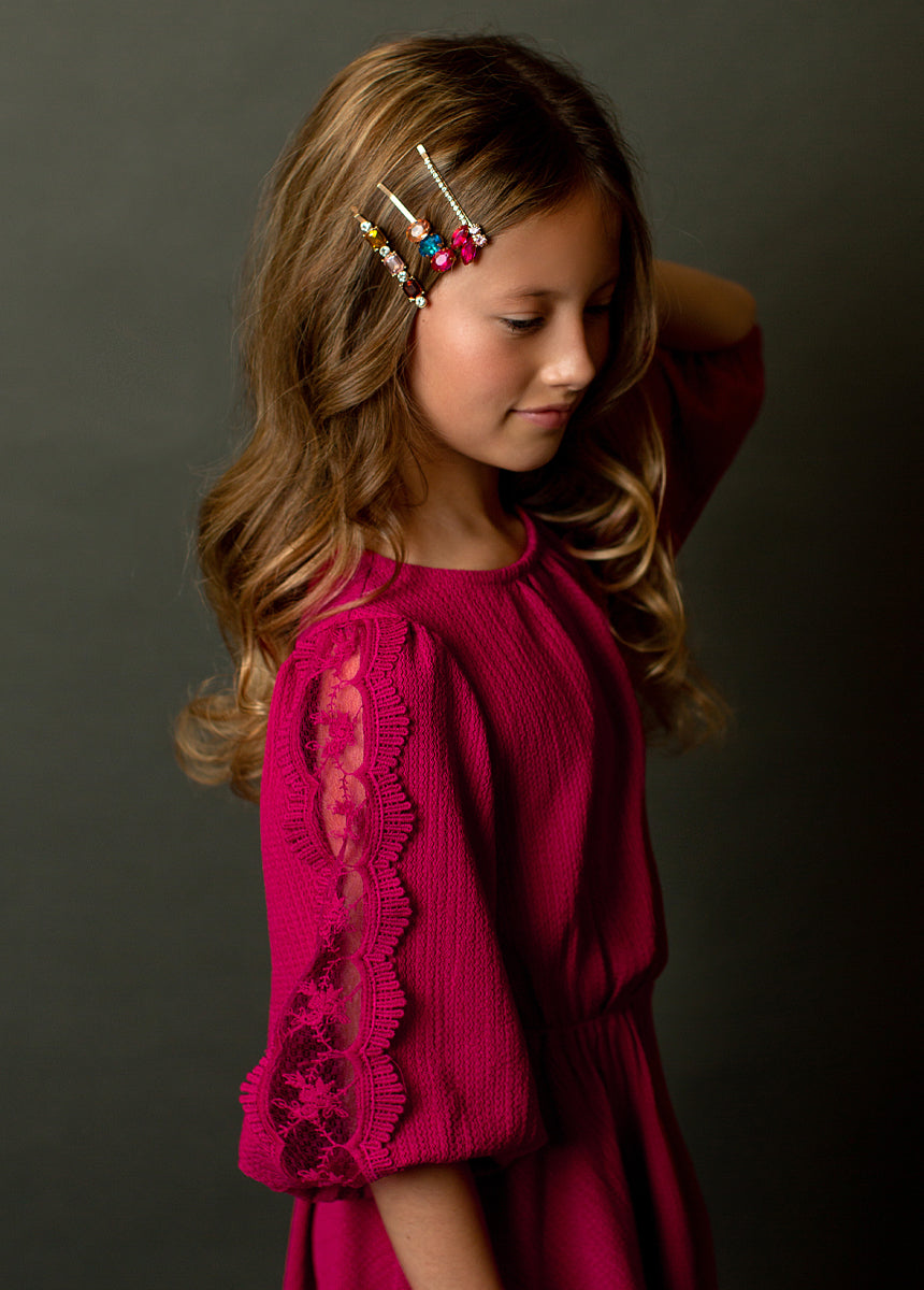 Sariyah Dress in Fuchsia