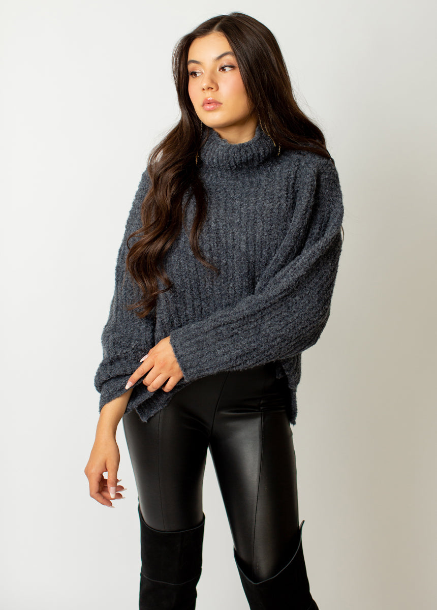Kenzie Sweater in Heather Slate