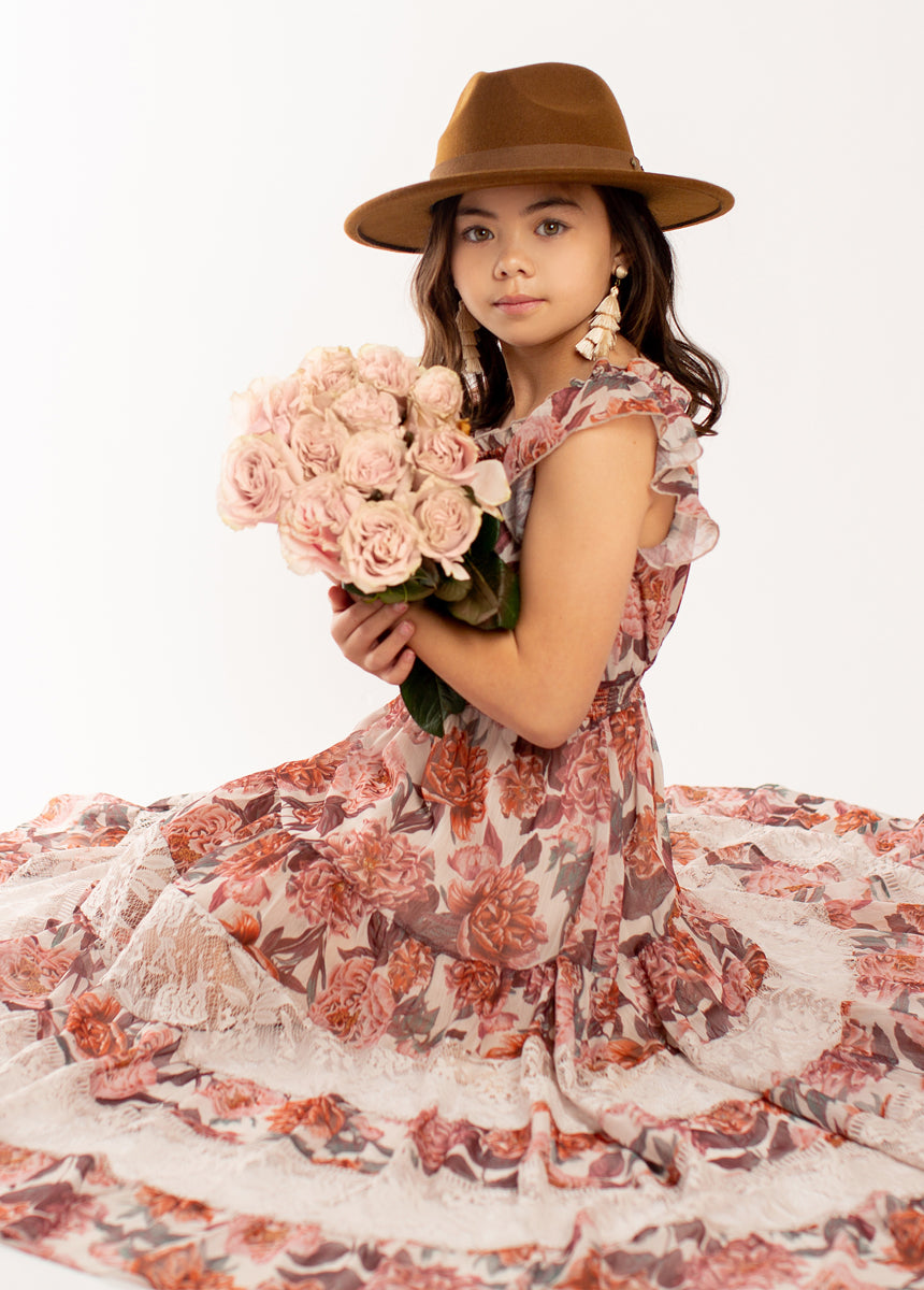Shira Dress in Blush Floral