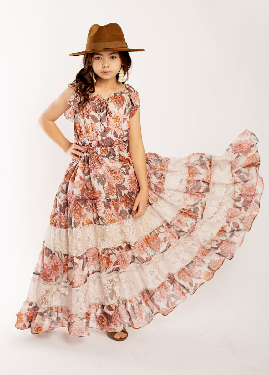 Shira Dress in Blush Floral