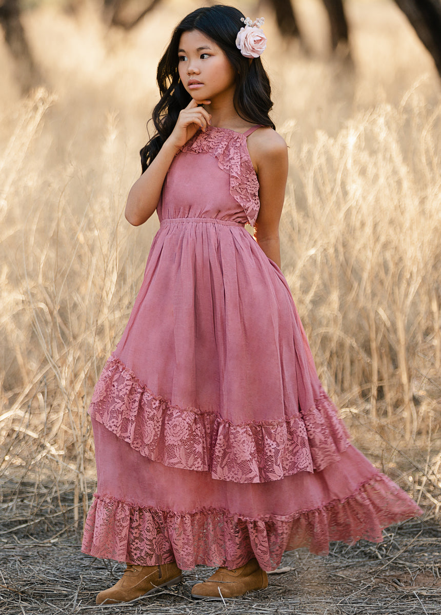 Siti Dress in Dusty Rose