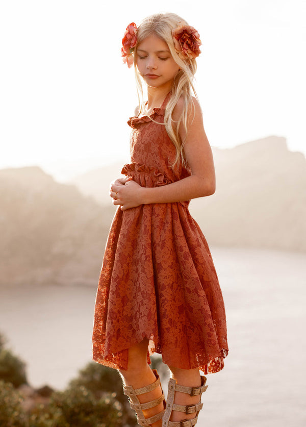 Sonyah Dress in Dusty Rose - Joyfolie