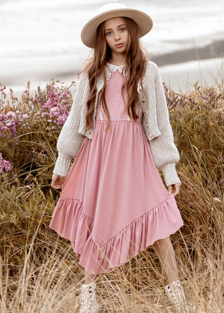 pink dress images Joyfolie GirlsTatum Dress in Pink, Size 6