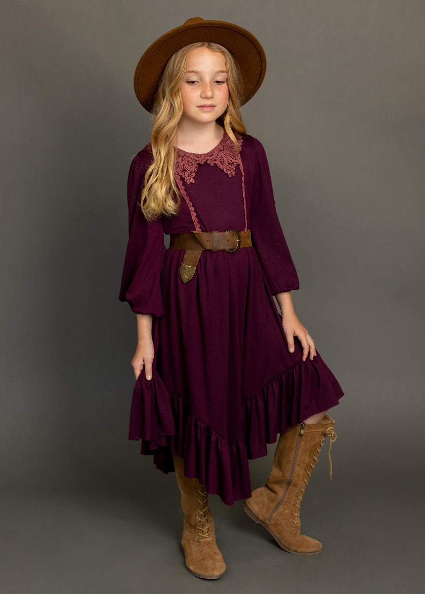Tatum Dress in Plum - Joyfolie Tatum Dress in Plum - Joyfolie