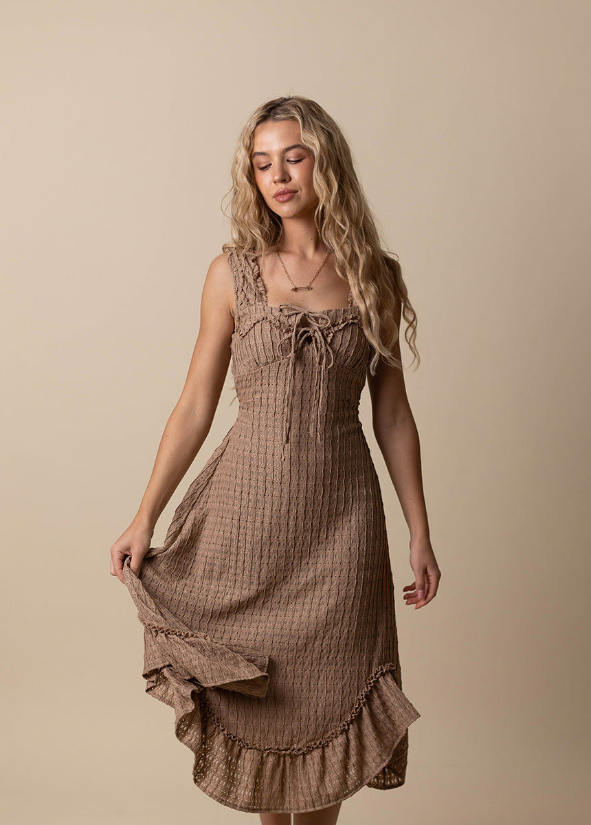 Tea Dress in Taupe