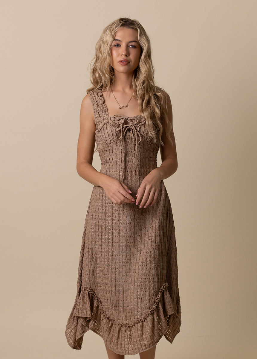 Tea Dress in Taupe