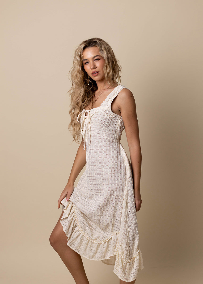 Tea Dress in Cream