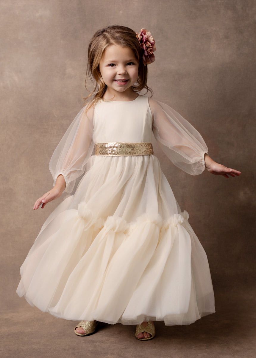Tianna Dress in Cream - Joyfolie Tianna Dress in Cream - Joyfolie