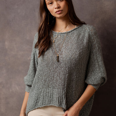 Selah Sweater in Whisper Blue