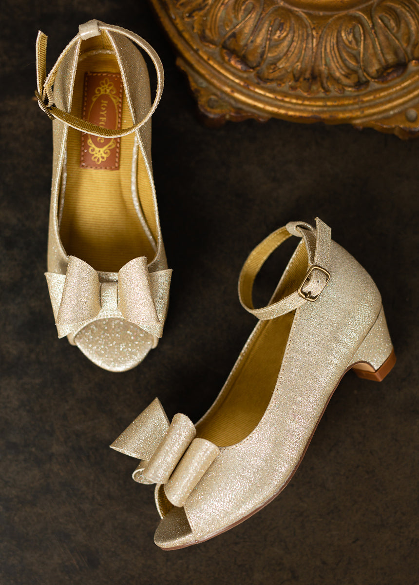 Joyfolie Girls Valeria Heel in Light Gold, Size 11T Joyfolie Girls Valeria Heel in Light Gold, Size 11T