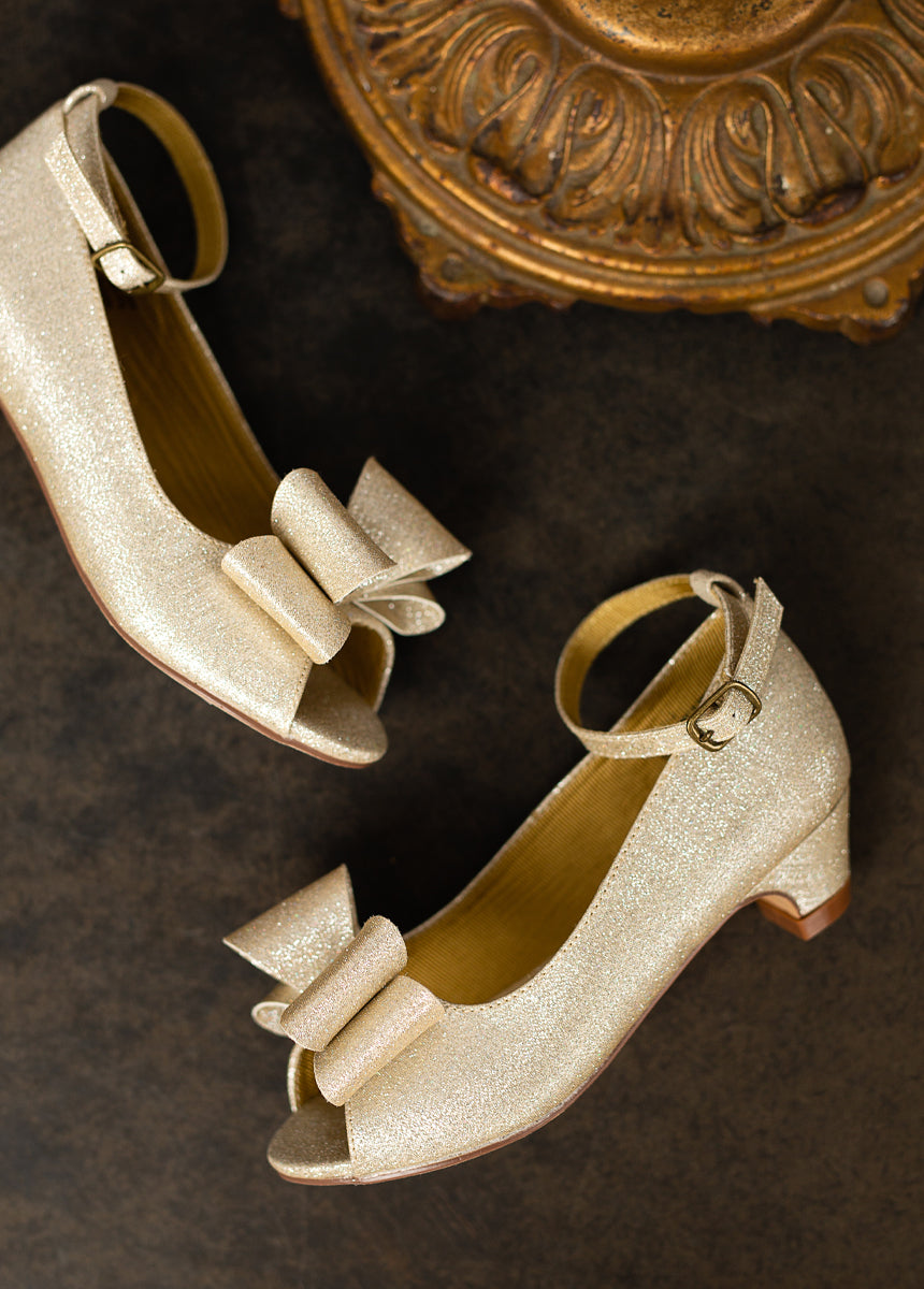 Joyfolie Girls Valeria Heel in Light Gold, Size 11T Joyfolie Girls Valeria Heel in Light Gold, Size 11T