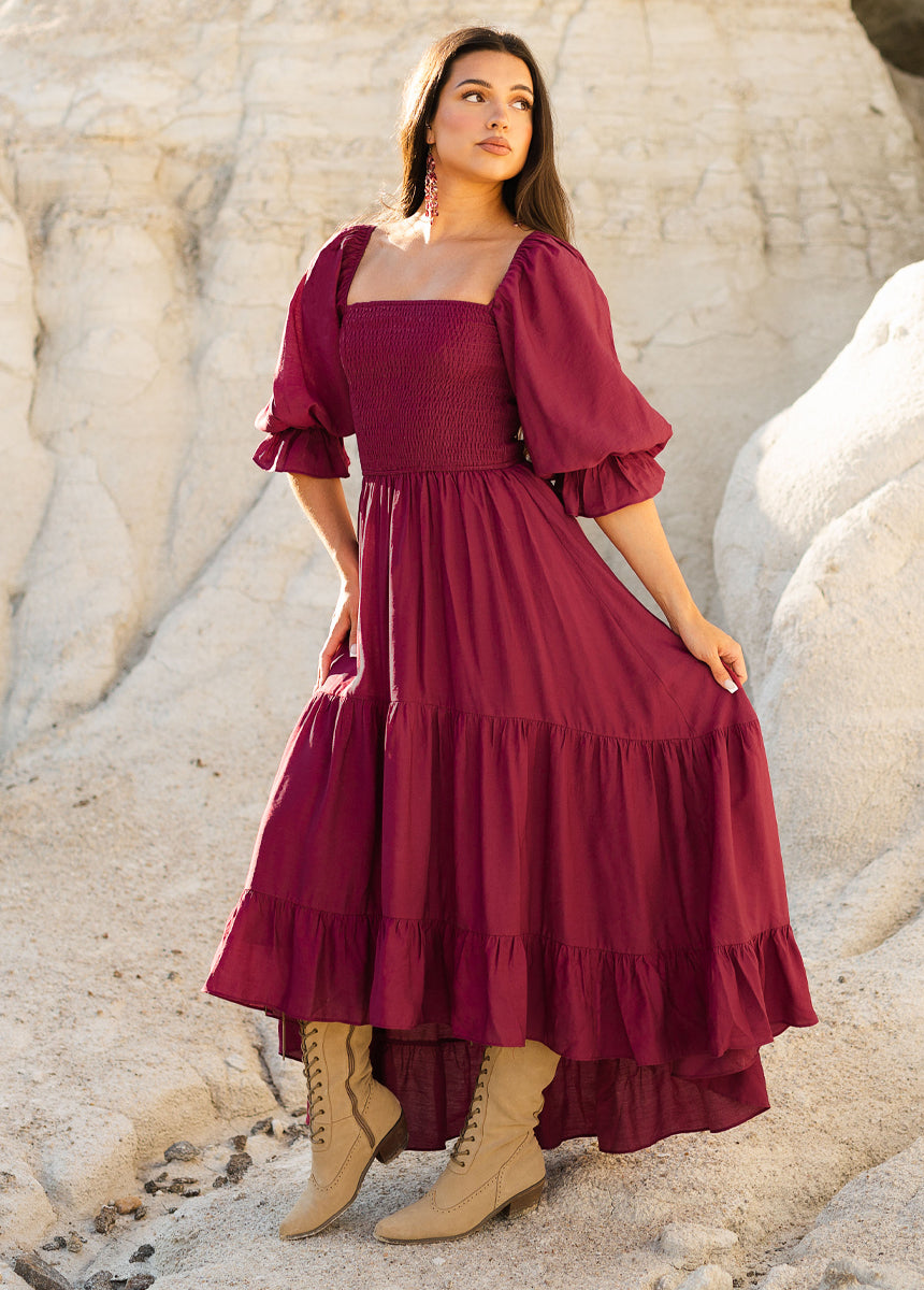 Quella Dress in Mesa Rose
