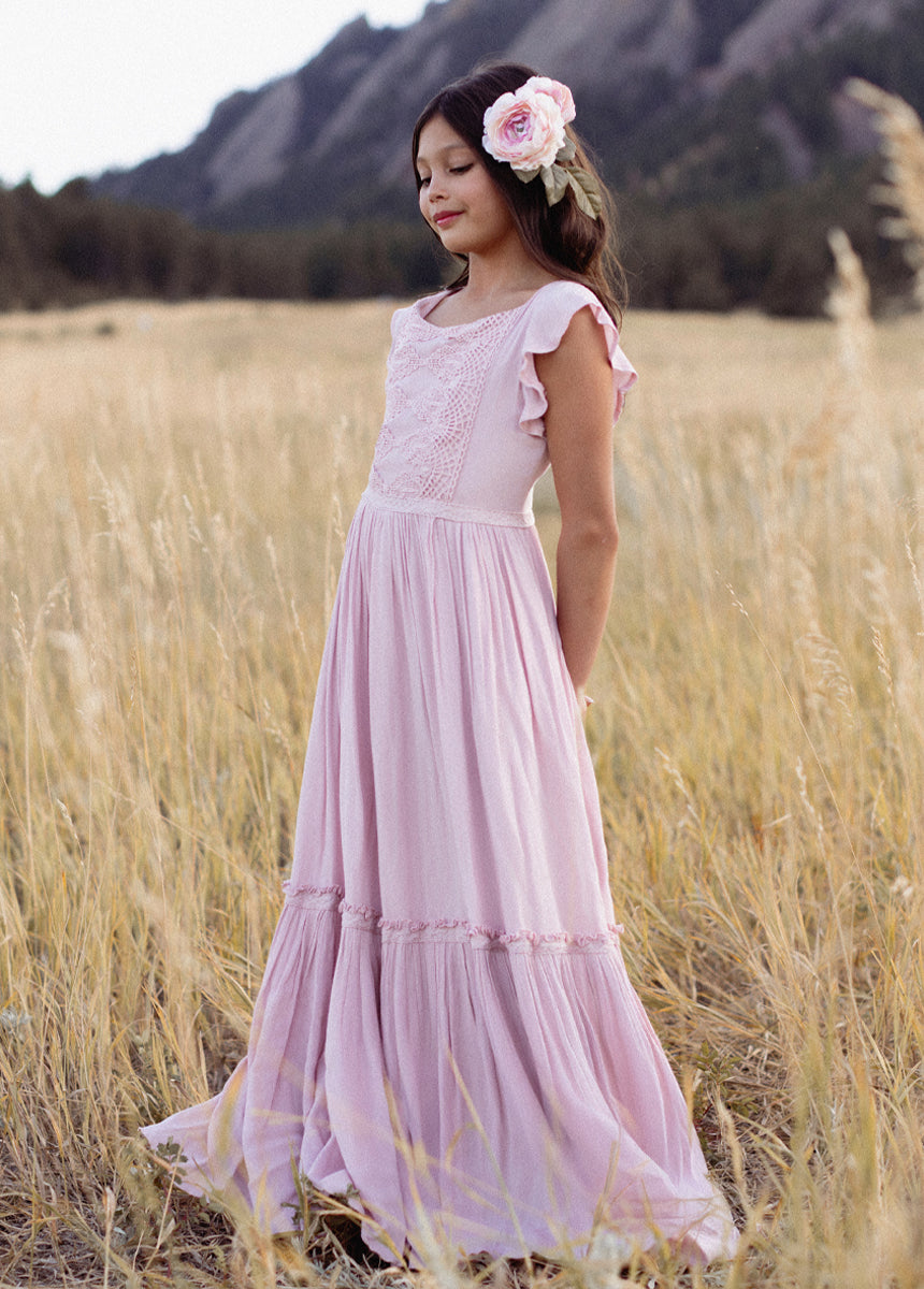 Joyfolie GirlsViola Maxi Dress in Violet, Size 2