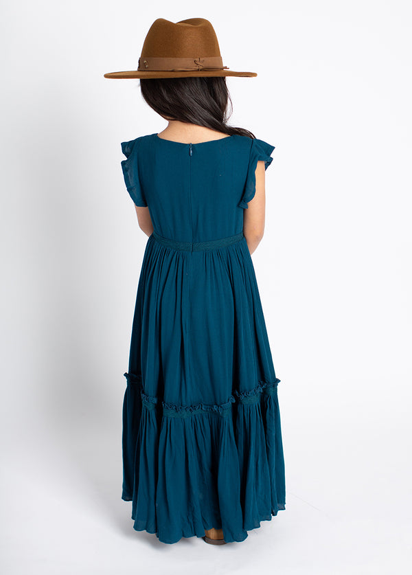 Viola Dress in Deep Ocean - Joyfolie