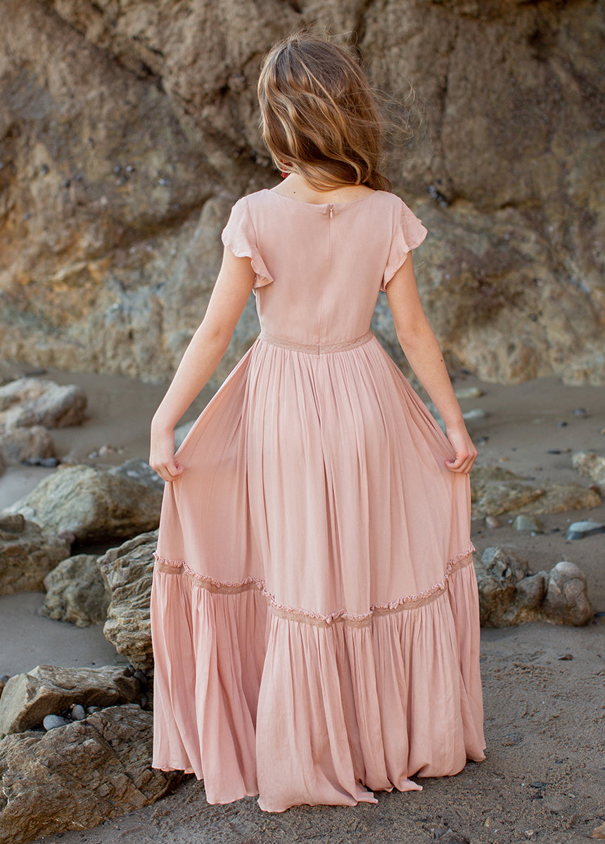 Viola Dress in Desert Shell