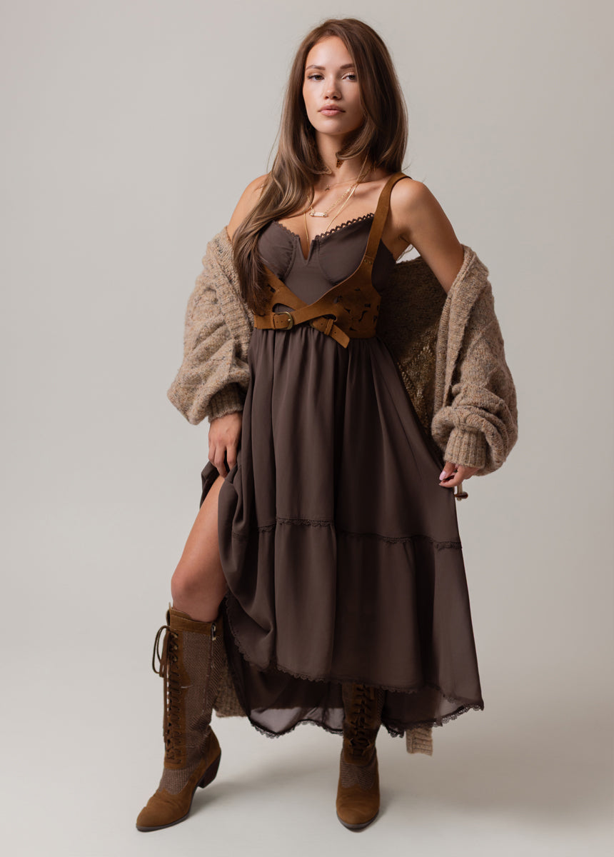 Vola Dress in Taupe
