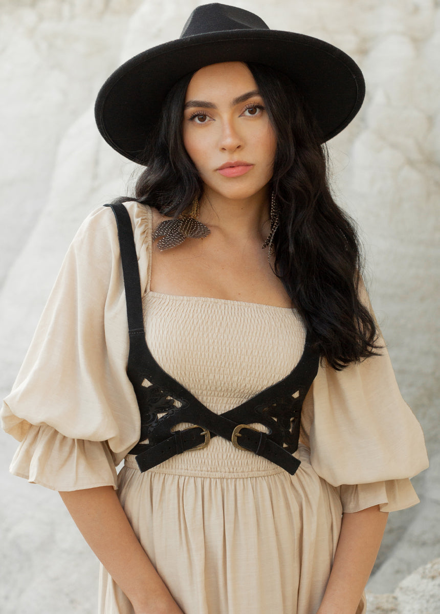 Quella Dress in Light Taupe