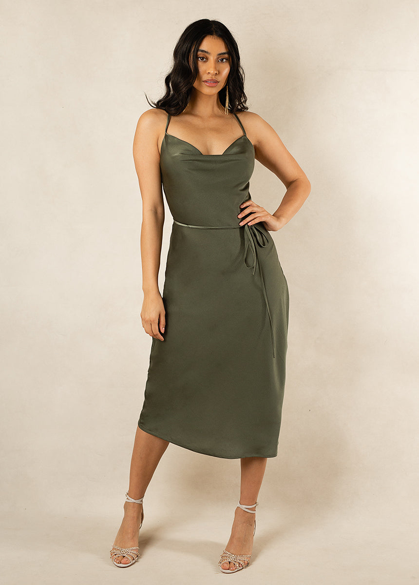 Joyfolie Women's Amanda Maxi Boho Dress in Green | Bridesmaid | Luxe Midi | Joyfolie Bridal, Large Joyfolie Women's Amanda Maxi Boho Dress in Green | Bridesmaid | Luxe Midi | Joyfolie Bridal, Large