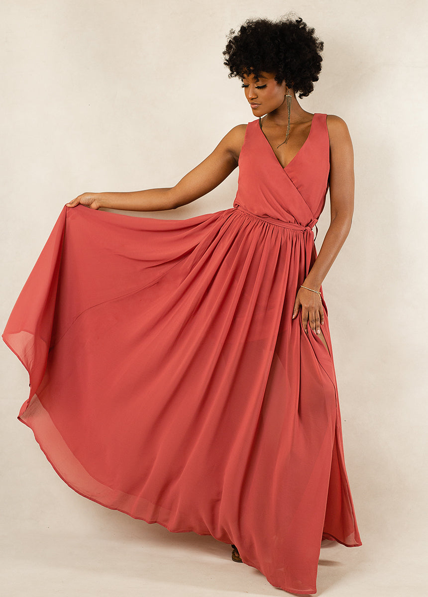 Miriam Bridesmaid Dress in Camellia