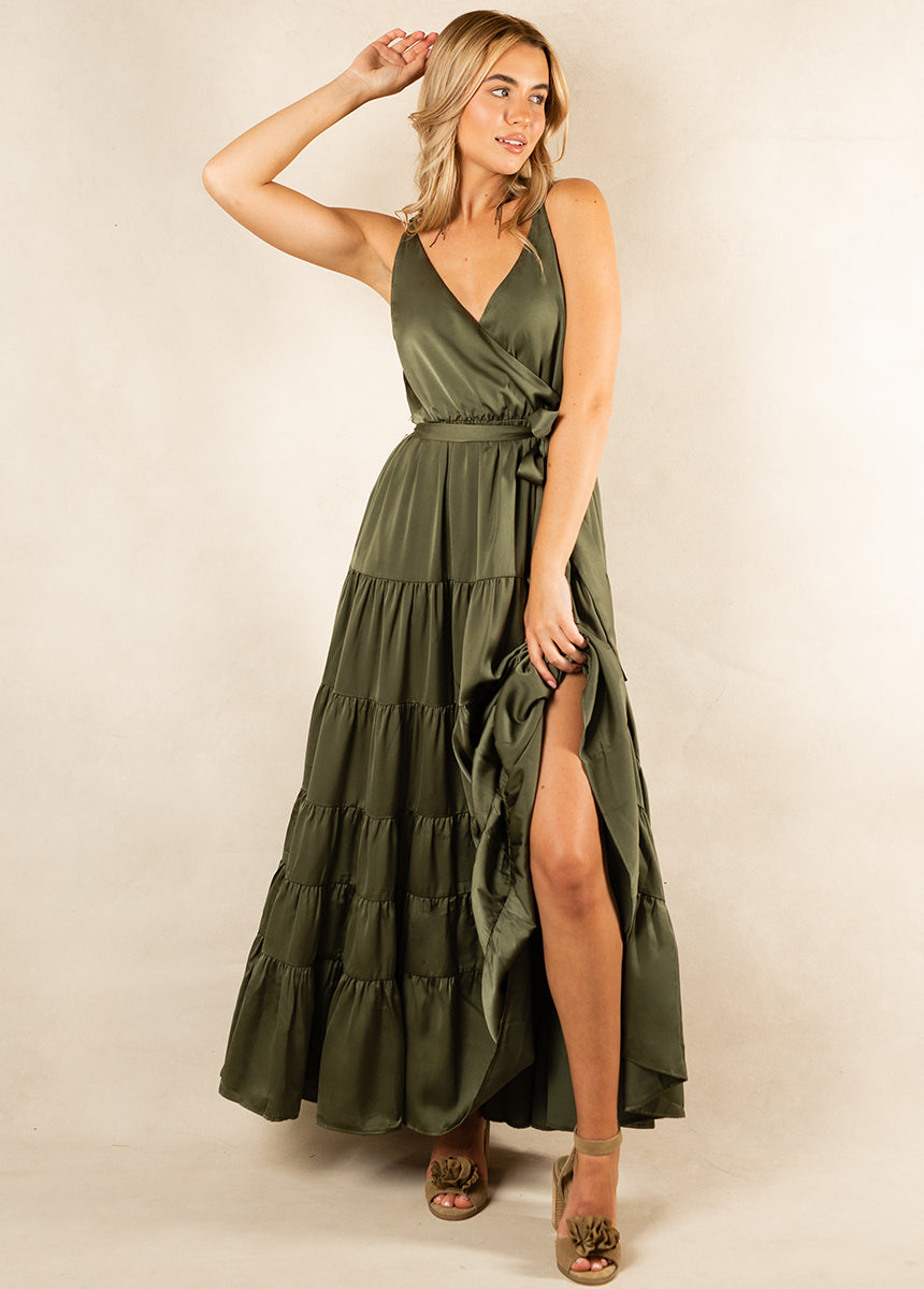 Joyfolie Women's Zayla Boho Dress in Green | Boho Maxi | Joyfolie, Extra Small Joyfolie Women's Zayla Boho Dress in Green | Boho Maxi | Joyfolie, Extra Small