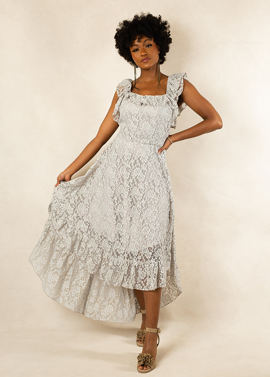 Bette Dress in Dusty Blue | Bridesmaid | High-Low | Joyfolie Bridal Bette Dress in Dusty Blue | Bridesmaid | High-Low | Joyfolie Bridal