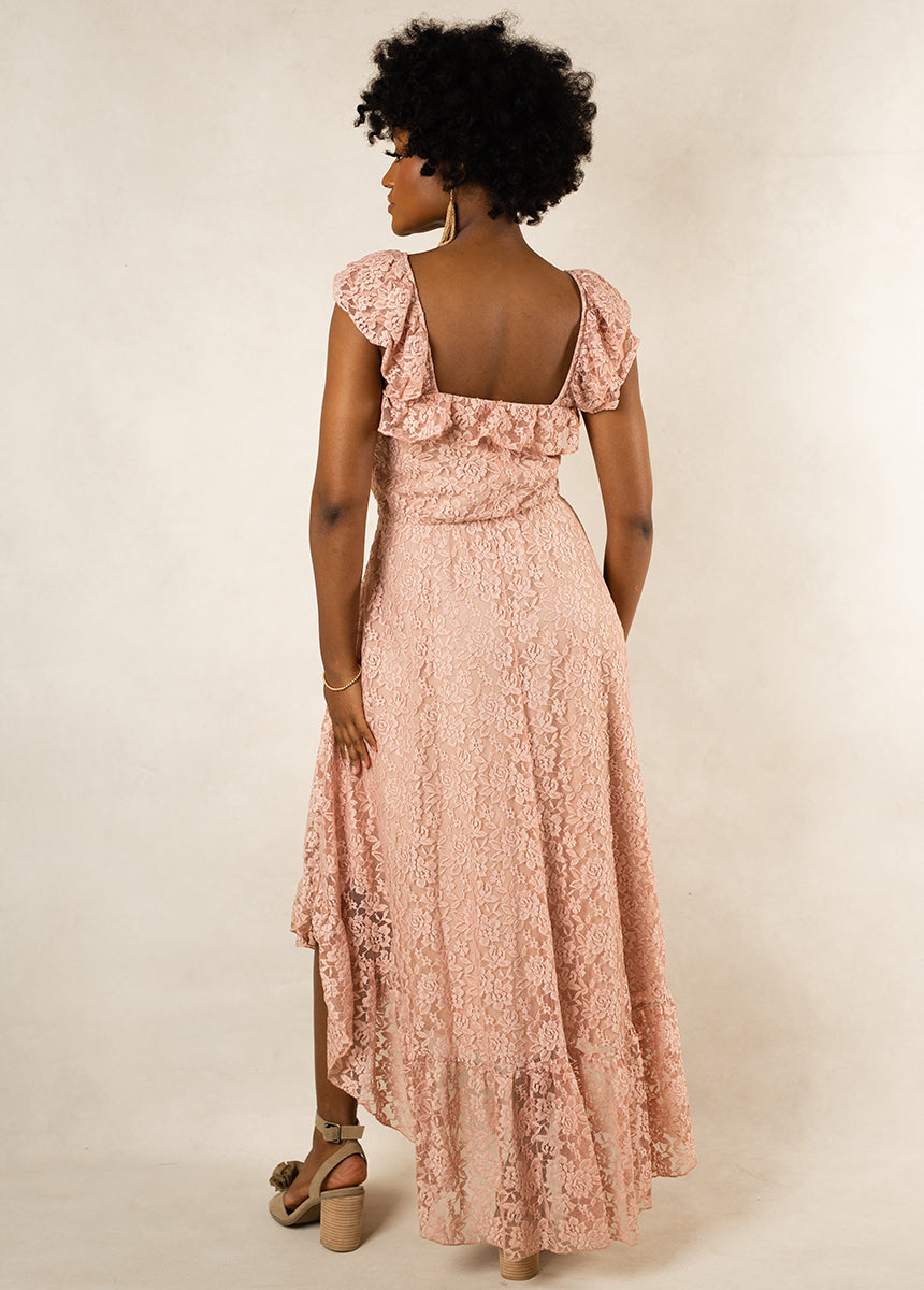 Bette Bridesmaid Dress in Dusty Pink