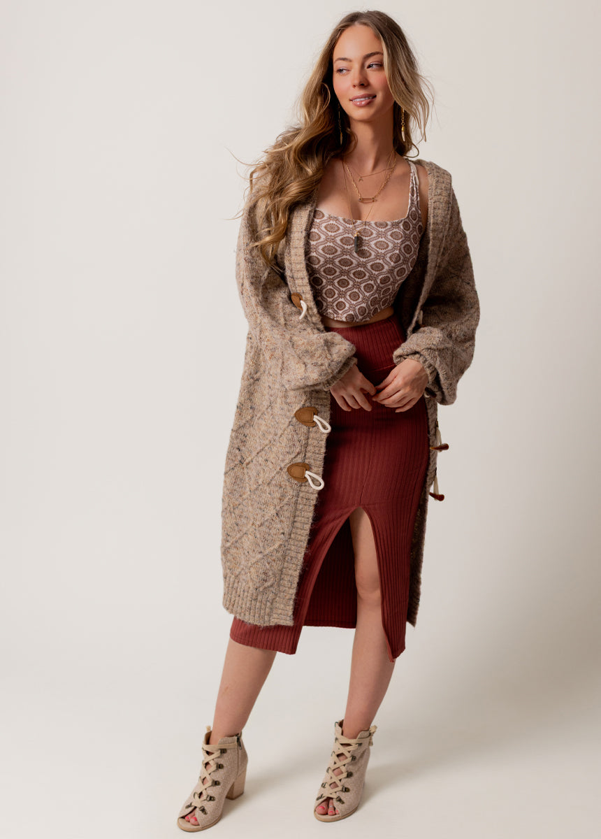 Rianne Sweater in Heather Camel