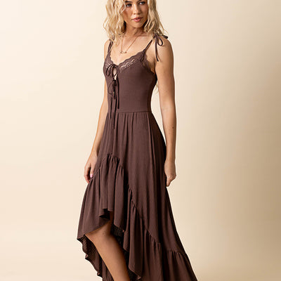 Wynrie Dress in Chocolate Brown