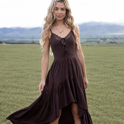 Wynrie Dress in Chocolate Brown