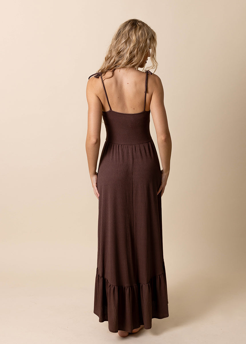 Wynrie Dress in Chocolate Brown