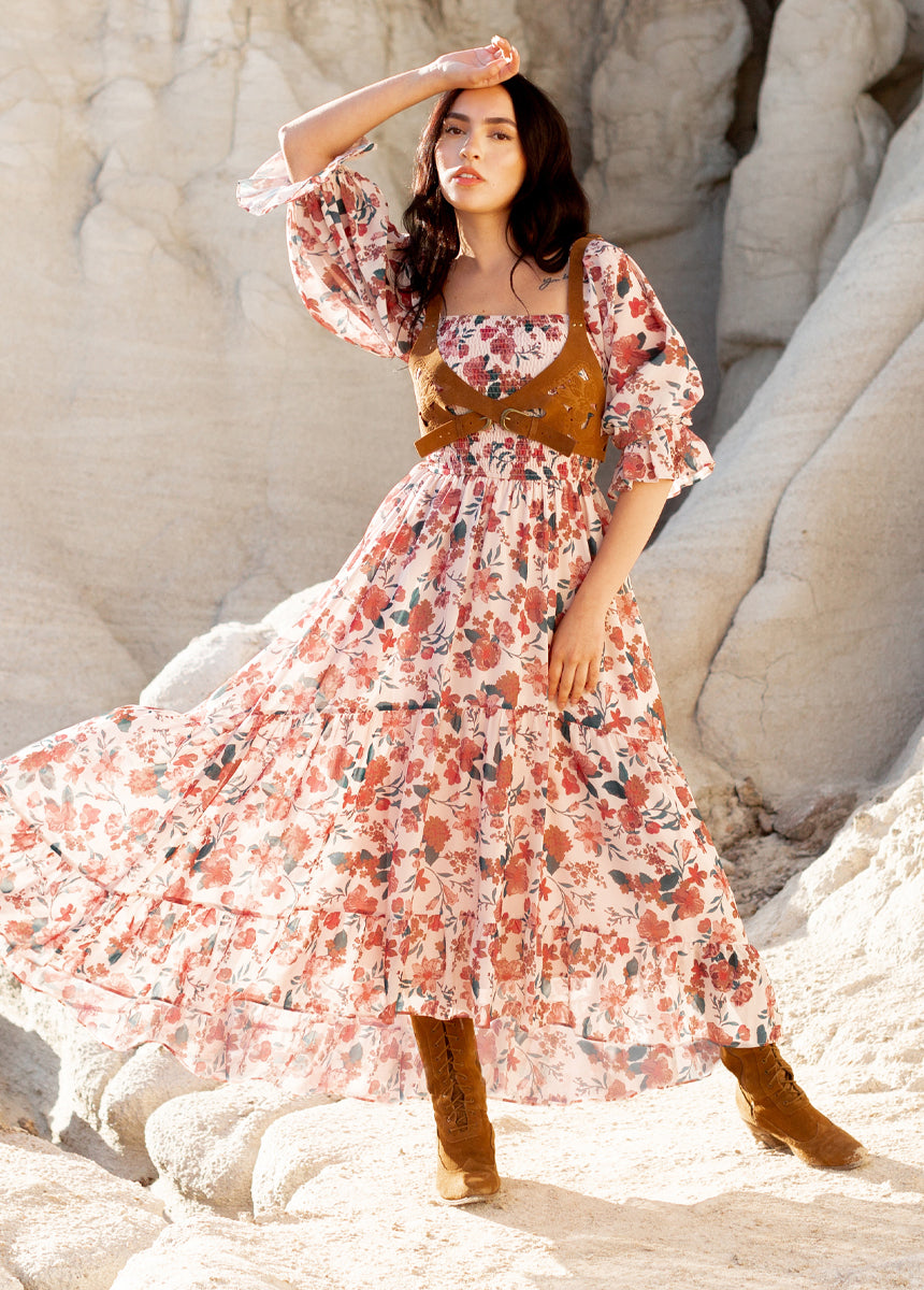 Quella Dress in Fall Floral