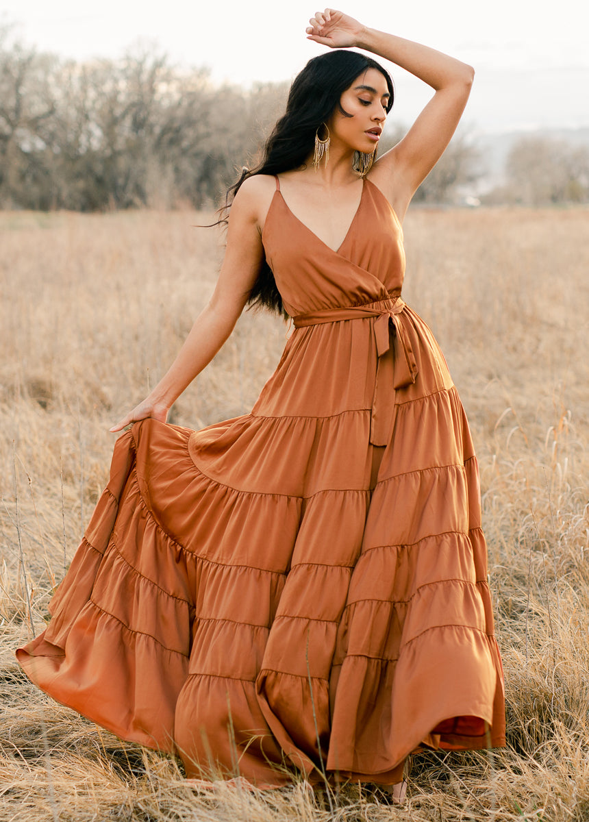 Joyfolie Women's Zayla Boho Dress in Sienna | Boho Maxi | Joyfolie, Extra Extra Small Joyfolie Women's Zayla Boho Dress in Sienna | Boho Maxi | Joyfolie, Extra Extra Small