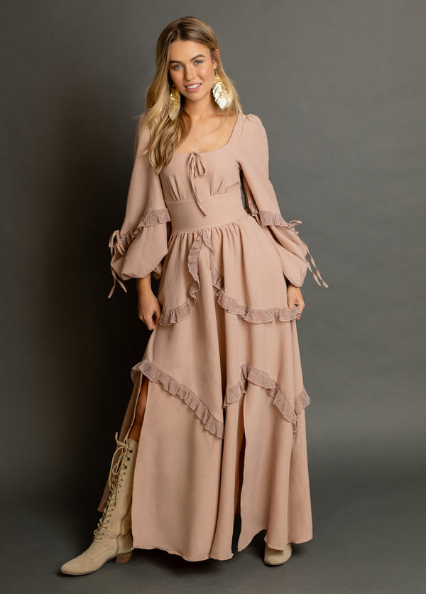 Zaynab Dress in Gold - Joyfolie