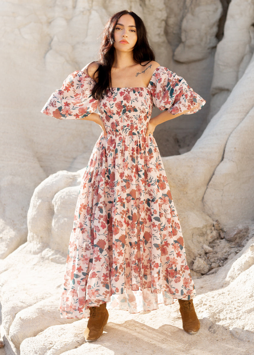 Quella Dress in Fall Floral