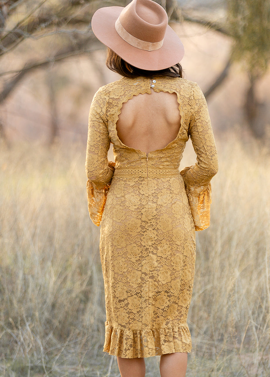 Zena Dress in Honey
