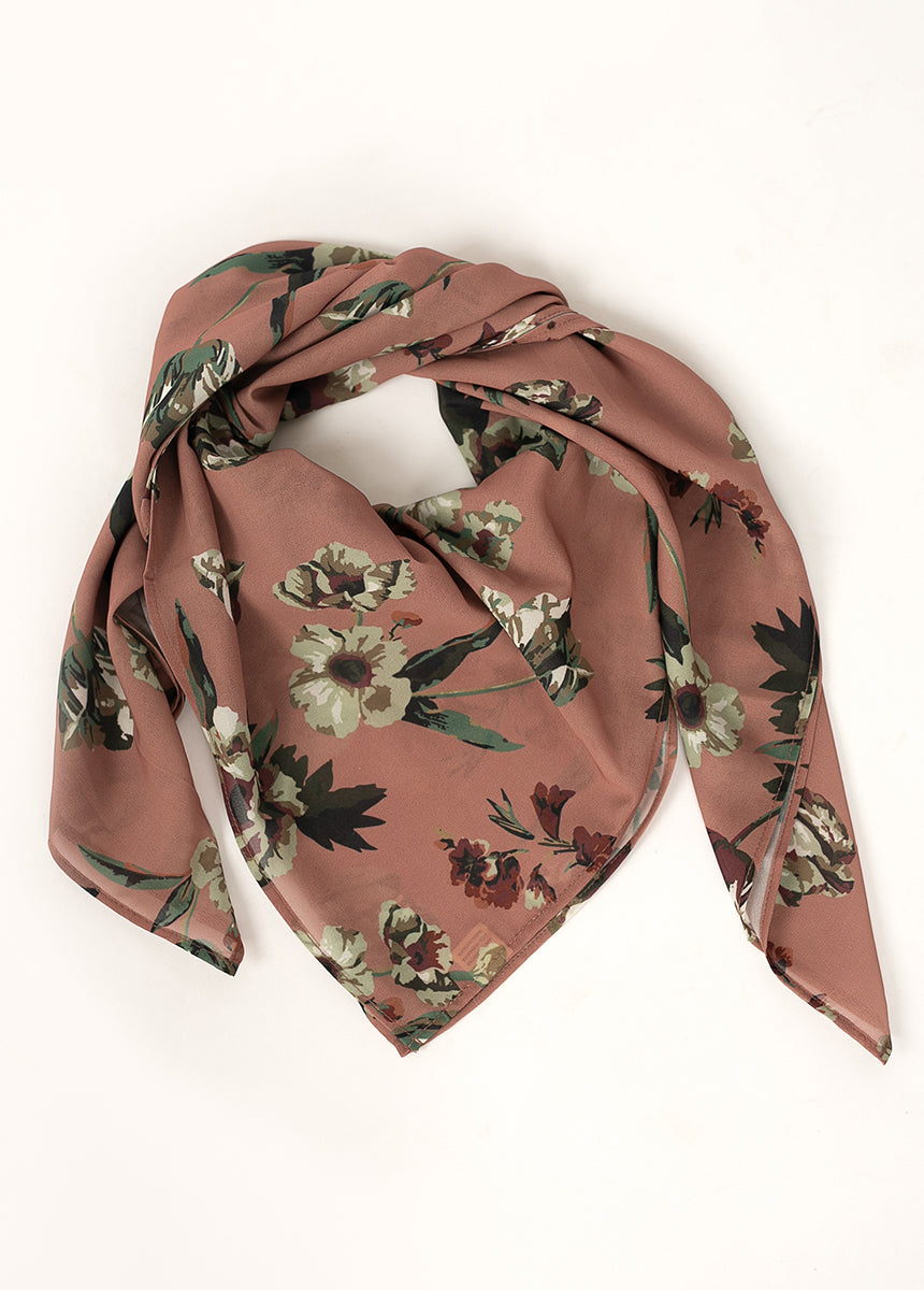 Chels Scarf in Pink Floral