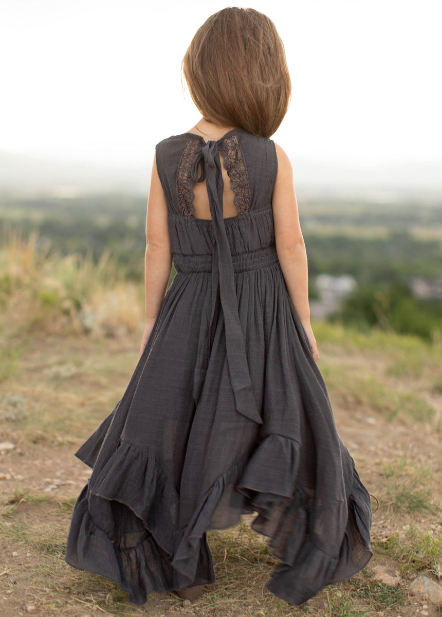 Gemma Dress in Charcoal