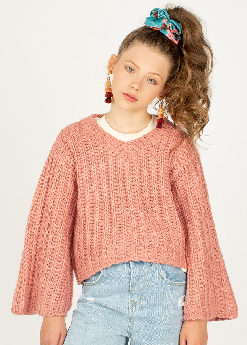 Emily Sweater in Ashe Rose