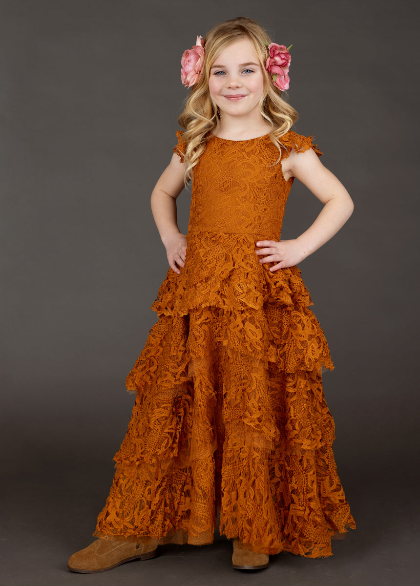 Lyra Dress in Marigold