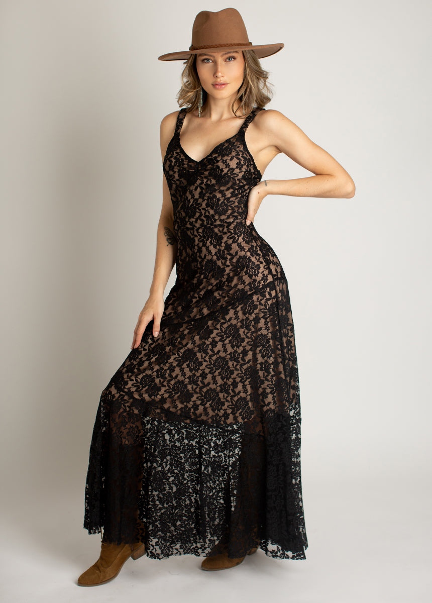 Carmel Slip in Black