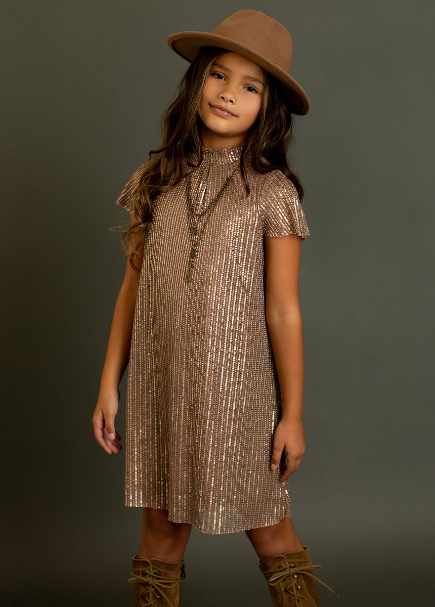 Chele Dress in Bronze