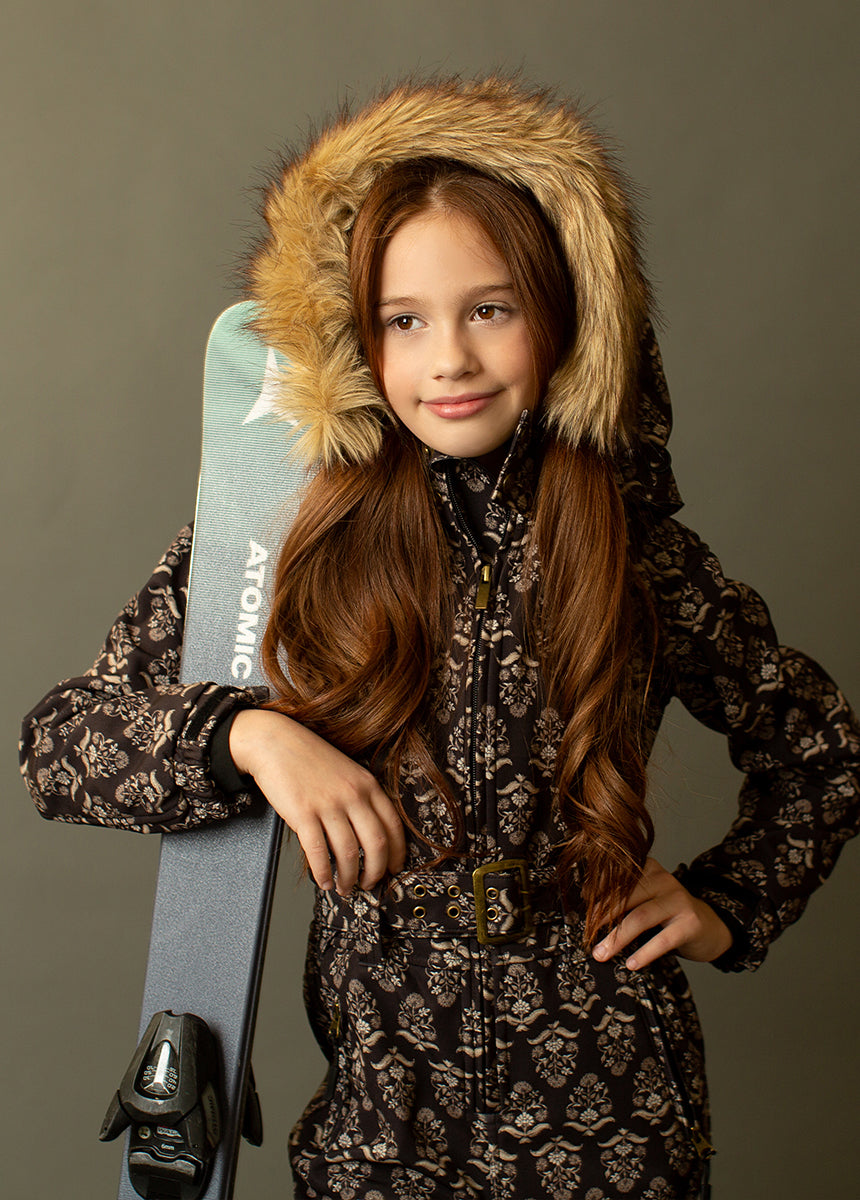Ava Ski Suit in Block Print