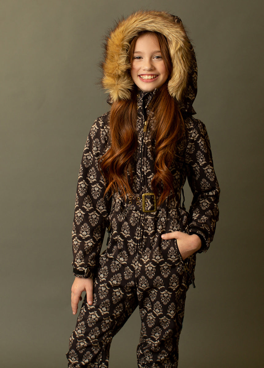 Ava Ski Suit in Block Print