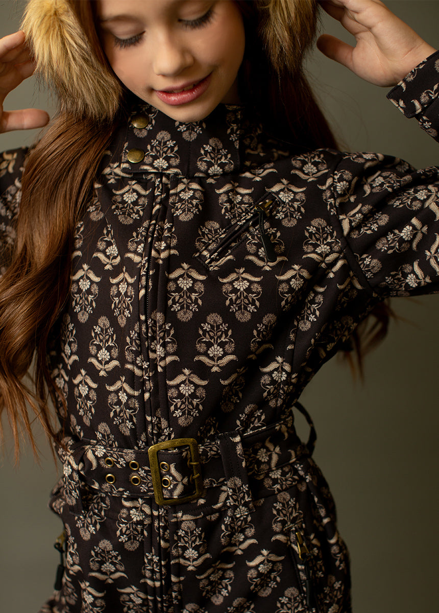 Ava Ski Suit in Block Print