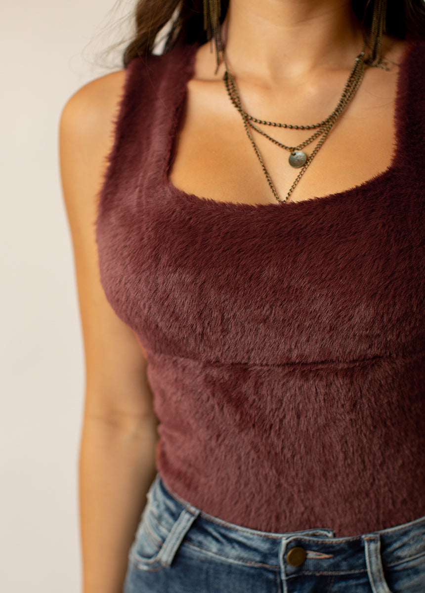 Ayasha Bodysuit in Raisin